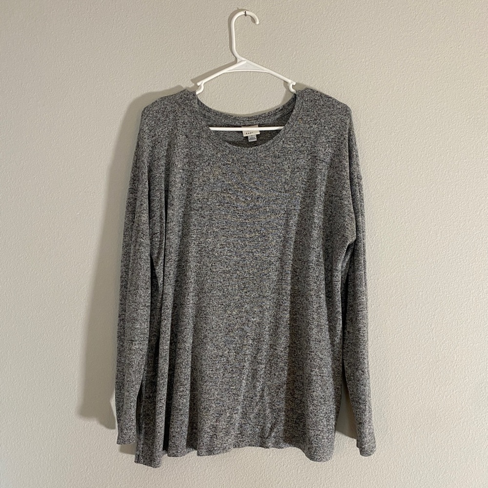 a new day Grey Long Sleeve Crewneck